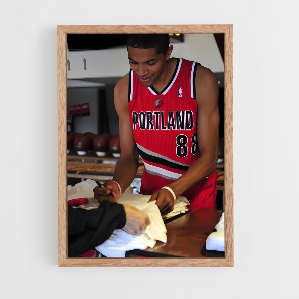 Poster Signature Étoile – affiche Basketball (vue 4)